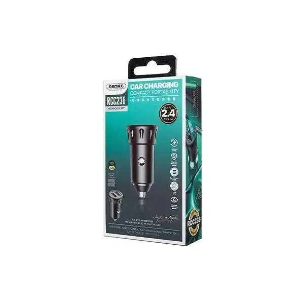Remax Dual USB 2.4A Car Charger RCC-236 - Image 2