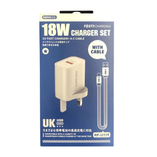 Remax RP-U119 18W 3pin Dock with Cable