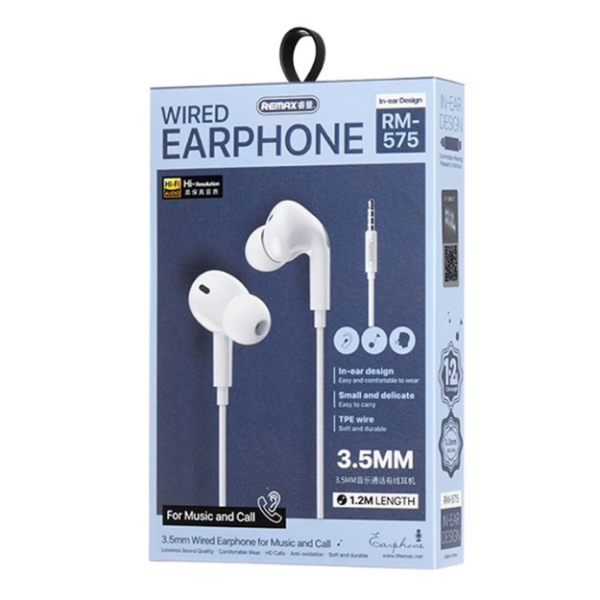Remax Wired Earphones 3.5mm with Microphone RM-575